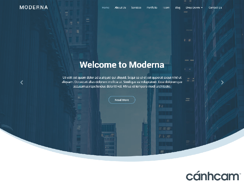 Moderna – Template website 